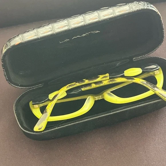 LM3117 La Matta frame with Green and Black leopard glitter with case - Picture 12 of 12